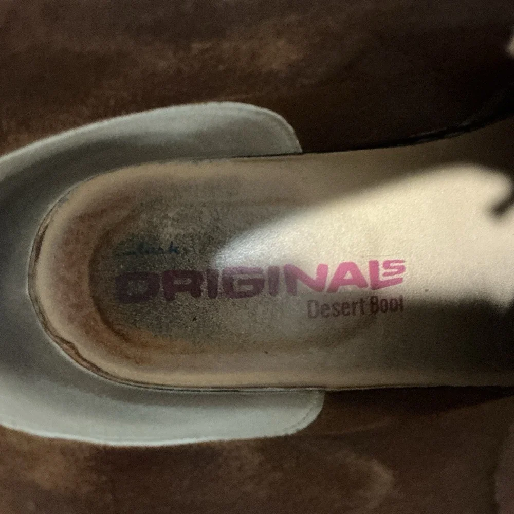 Clarks Originals Desert Boots Mens Size 8 M Brown Leather Chukka Ankle
